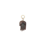 Charms doré main de Fatma taillée dans du grenat S