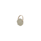 Charms doré fleur taillée dans du quartz citron avec étrier