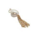 Charms doré perle de culture et chainettes