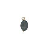 Charms doré quartz fumé et petites perles dorées