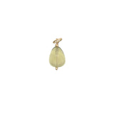 Charms doré quartz citron et petites perles dorées