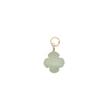 Charms doré trèfle prehnite 12 mm