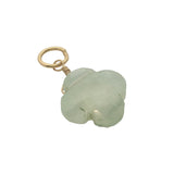 Charms doré trèfle prehnite 12 mm