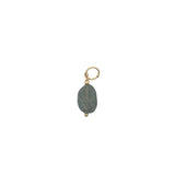 Charms doré labradorite et petites perles dorées