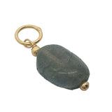 Charms doré labradorite et petites perles dorées
