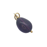 Charms doré améthyste et petites perles dorées