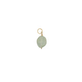 Charms doré prehnite et petites perles dorées