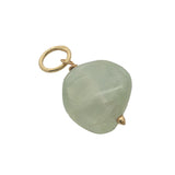 Charms doré prehnite et petites perles dorées