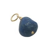 Charms doré lapis lazulis et petites perles dorées