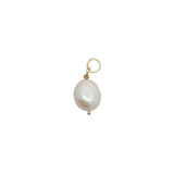 Charms doré perle de culture avec petite tourmaline