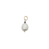Charms doré perle de culture avec petite rubis zoisite