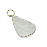 Charms doré Ganesh taillée dans du cristal avec fil doré