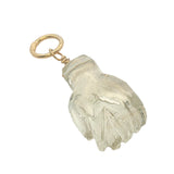 Charms doré Figa taillé dans du quartz citron