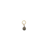 Charms doré quartz fumé en goutte