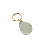 Charms doré prehnite en goutte