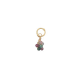 Charms doré grappe de tourmaline