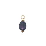 Charms doré améthyste et couronnes dorées