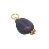 Charms doré améthyste et couronnes dorées
