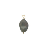 Charms doré labradorite et petites perles dorées