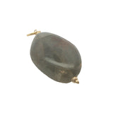 Charms doré labradorite et petites perles dorées
