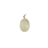 Charms doré coquillage taillé dans quartz citron