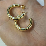 5mm gold creoles