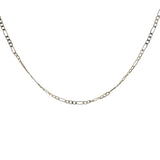 Collier doré maille alternée avec maillons ovales allongés