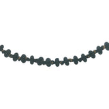 Collier doré perles noires avec noeuds noirs et dorés 64 cm