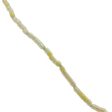 Collier doré perles Miyuki jaunes 42 cm