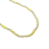 Collier doré perles Miyuki jaunes 42 cm