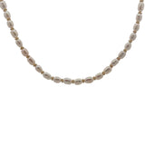 Collier doré perles de culture et couronnes dorées 50 cm
