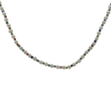 Collier doré perles de culture et perles multicolores 42 cm