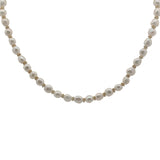 Collier doré perles de culture et couronnes dorées 42 cm
