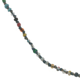 Collier doré mini perles multicolores 64 cm