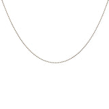 Collier doré maille boules 42 cm