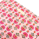 Large pink &amp; pink flowers travel pouch
