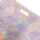 Grande pochette de voyage kantha imprimé violet et rose