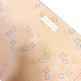 Grande pochette de voyage kantha imprimé rose pale, bleu et jaune