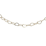 Collier doré maille coeurs entrelacés 38 cm