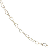 Collier doré maille coeurs entrelacés 38 cm