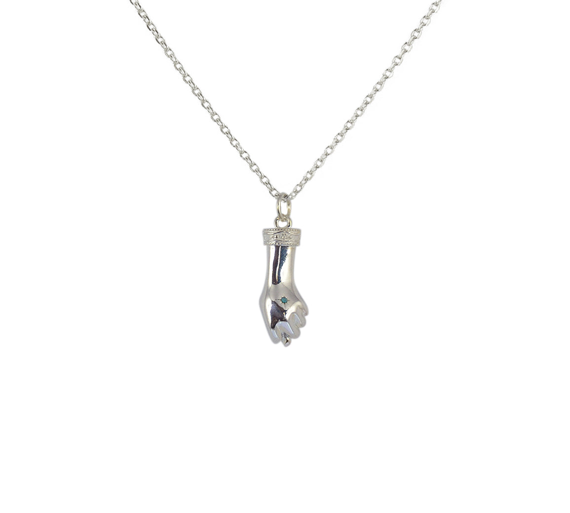 Luckyteam bijoux femme collier argent 925 mano figa