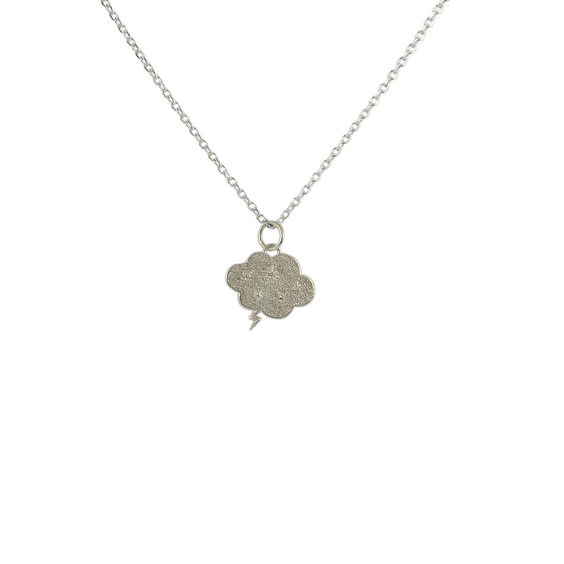 Luckyteam bijoux femme argent 925 collier nuage et éclair