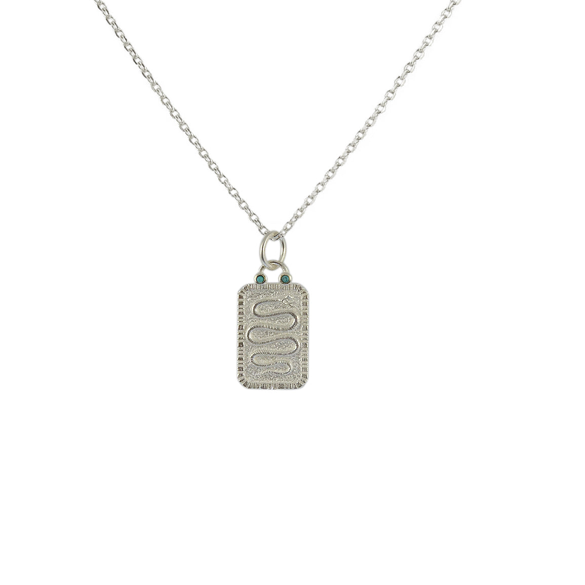 Luckyteam bijoux femme argent 925 collier serpent et turquoise