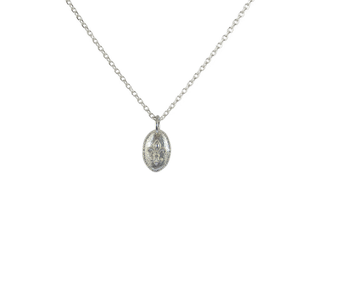 Luckyteam bijoux femme argent 925 collier fleur de lys