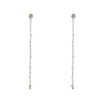 Boucles argent 925 santa maria longues - PIERRE DE LUNE
