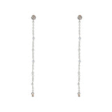 Boucles argent 925 santa maria longues - PIERRE DE LUNE