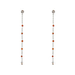 Boucles argent 925 santa maria longues - ONYX ROUGE