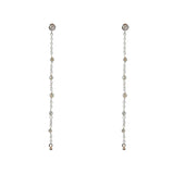 Boucles argent 925 santa maria longues - LABRADORITE