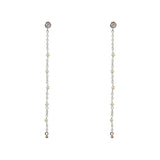 Boucles argent 925 santa maria longues - PERLE DE CULTURE