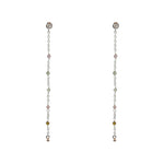 Boucles argent 925 santa maria longues - TOURMALINE